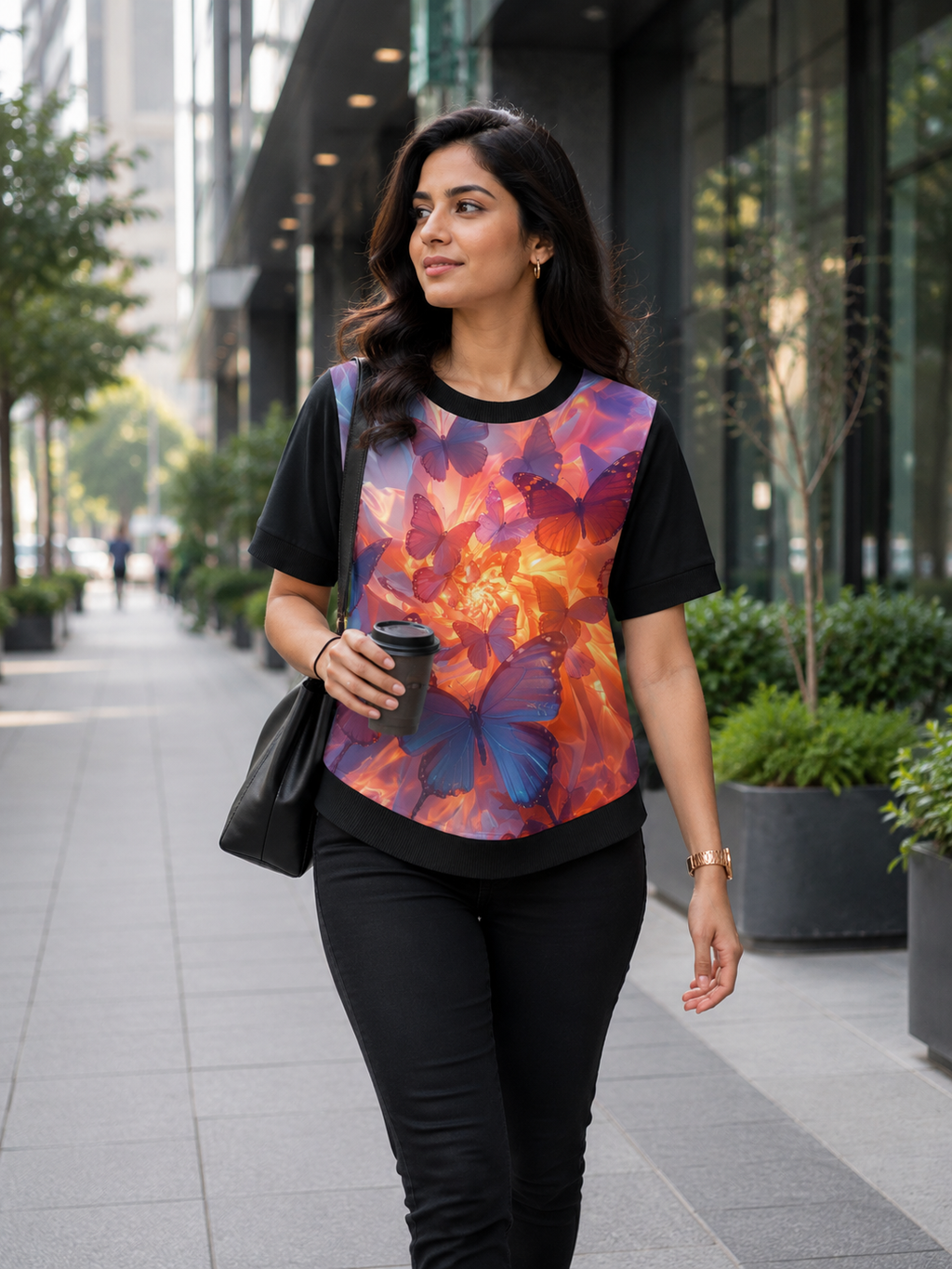 Prism Mirage – Women Color Splash Graphic T-shirt | Rangori