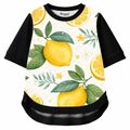 Citrus Bloom – Women Lemon Print T-shirt | Rangori