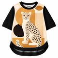Golden Hunt – Women Big Cat Graphic T-shirt | Rangori