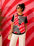 Wild Strata – Women Zebra Print T-shirt | Rangori