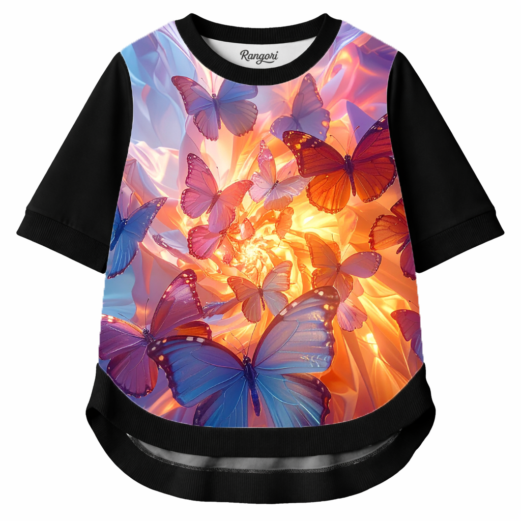 Prism Mirage – Women Color Splash Graphic T-shirt | Rangori