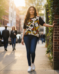 Regal Flux – Women Playing Cards Graphic T-shirt | Rangori