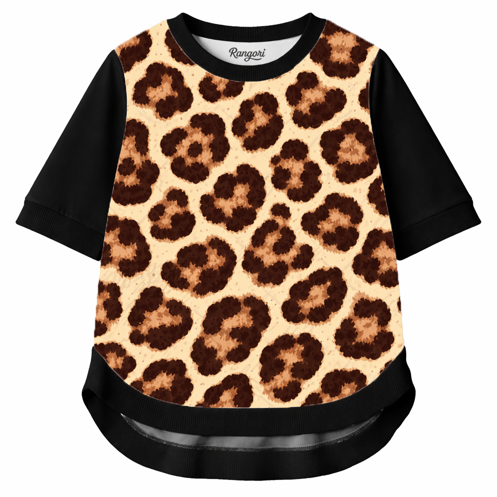 Untamed Texture – Women Leopard Pattern T-shirt | Rangori